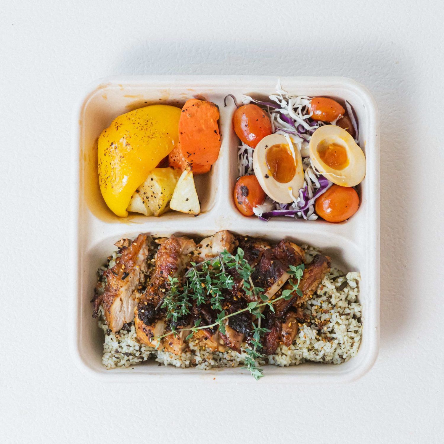 Classic Baked Sea Salt Chicken Thigh with Japanese Olive Rice Bento