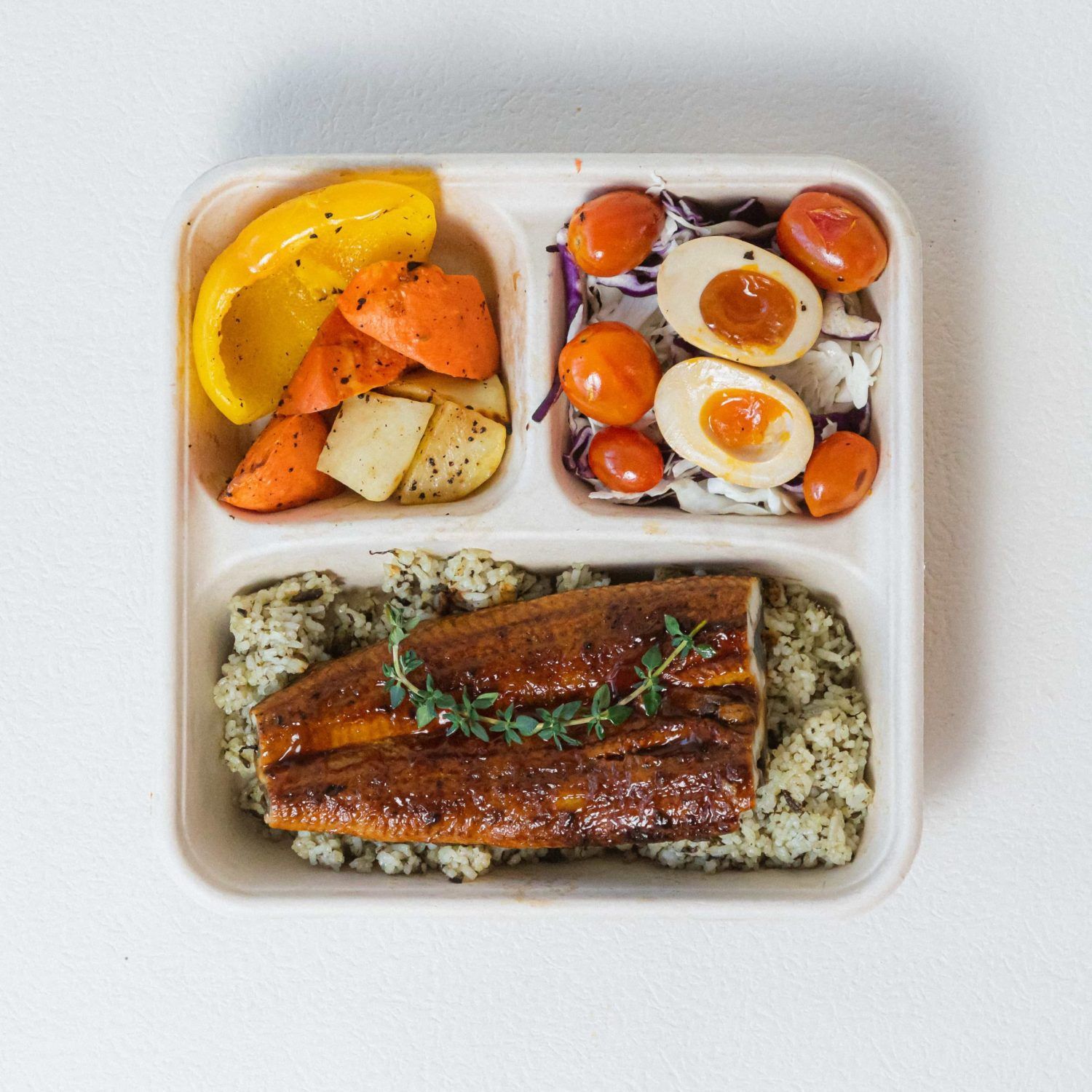 Unagi Kabayaki with Japanese Olive Rice Bento