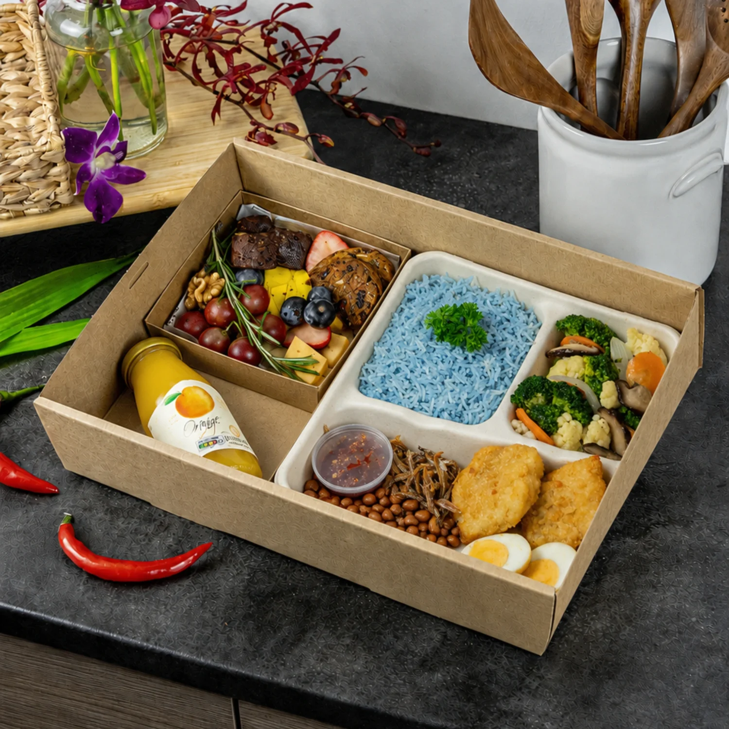 Appreciation Box - Nasi Lemak Bento with Chicken Cutlet Bento